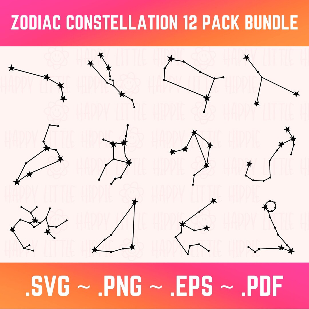 Constellation SVG, Zodiac Svg, Astrology Svg, Star Svg, Cricut Svg ...