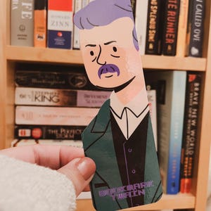 Mark Twain Cartoon Portrait Bookmark pun BookMark Twain book lover bibliophile reader gift librarian