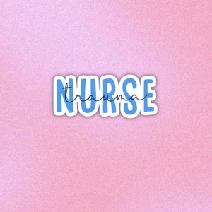 Nurse sticker, nursing girlie, nurse stuff, nurse gift ideas, tumbler sticker, laptop sticker