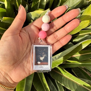 Custom Photo Car Charm, Personalized Rear View Mirror Accessory