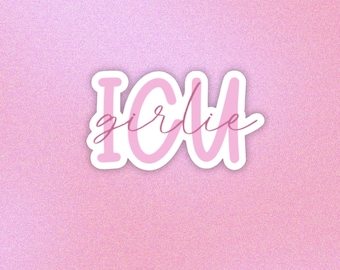 Holographic ICU Nurse Sticker: Water Resistant, Critical Care