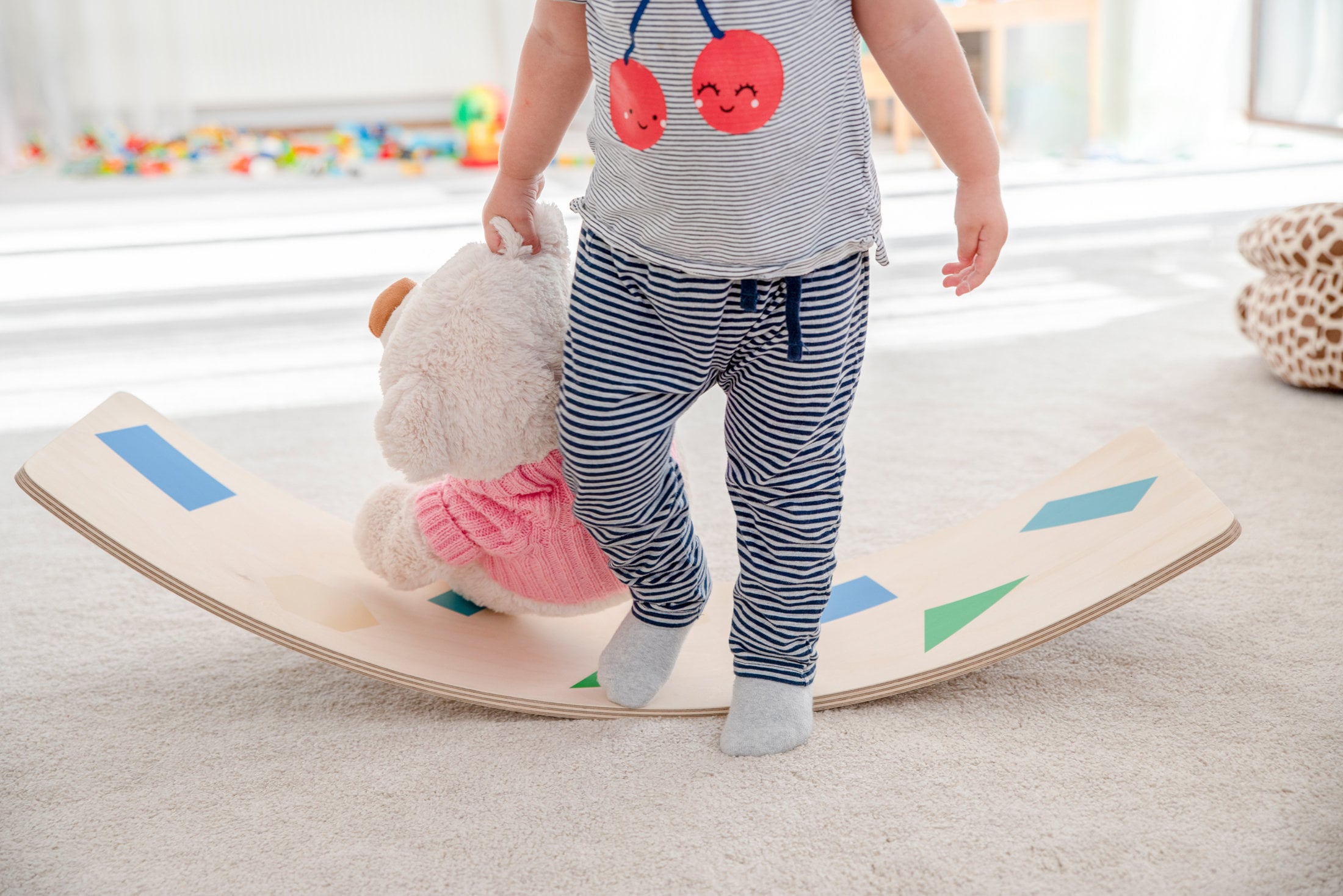 Montessori children balance board Wobble balance board Etsy