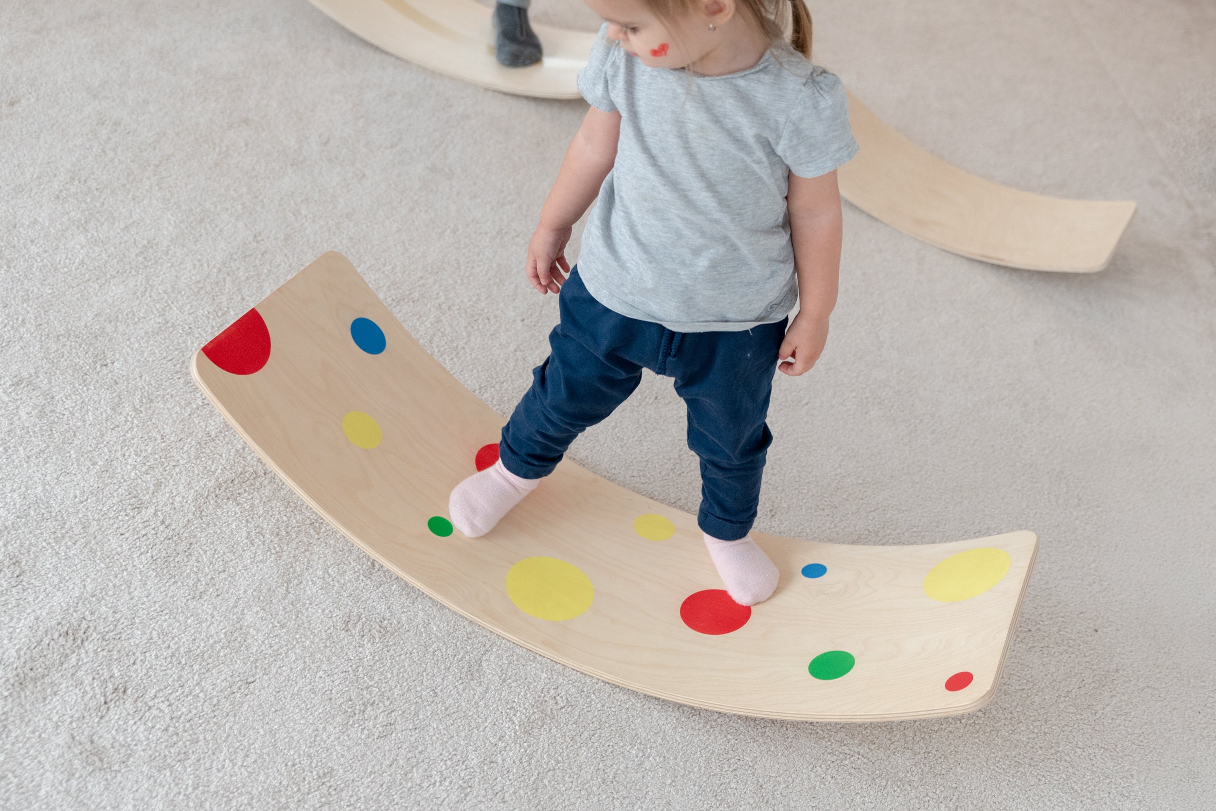 Montessori children balance board Wobble balance board Etsy
