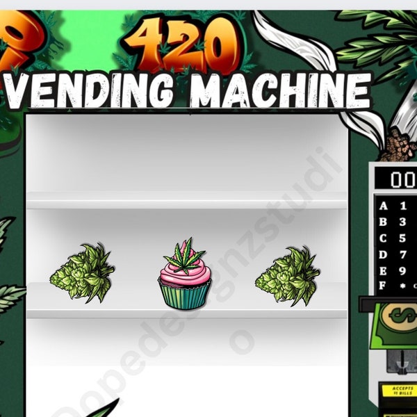 420 vending Machine 8x10  template plus design,ready to print instant download