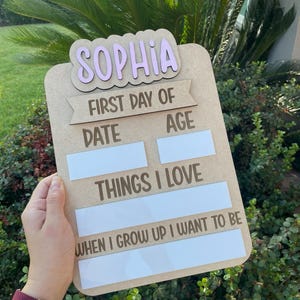 First day of School | Last day of School Sign | Interchangeable Wood Sign | Personalized | Home School | Kids | Education