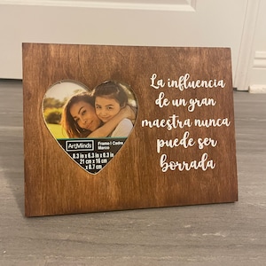 Custom Teacher Frame | Cuadro Personalizados | Regalo para Maestro | Regalo para Maestra | Teacher Appreciation | Maestra Gift | Maestra
