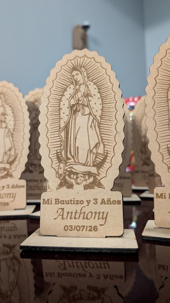 Recuerdos De Primera Comunion - Wooden First Communion Favors - Bautizo recuerdo - Baptism Centro De Mesa