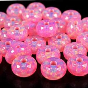 Natural Pink Opal Faceted Round Beads, Genuine Pink Gemstone Strand for Jewelry Making, DIY Craft Supplies, 4mm 5mm 6mm 7mm