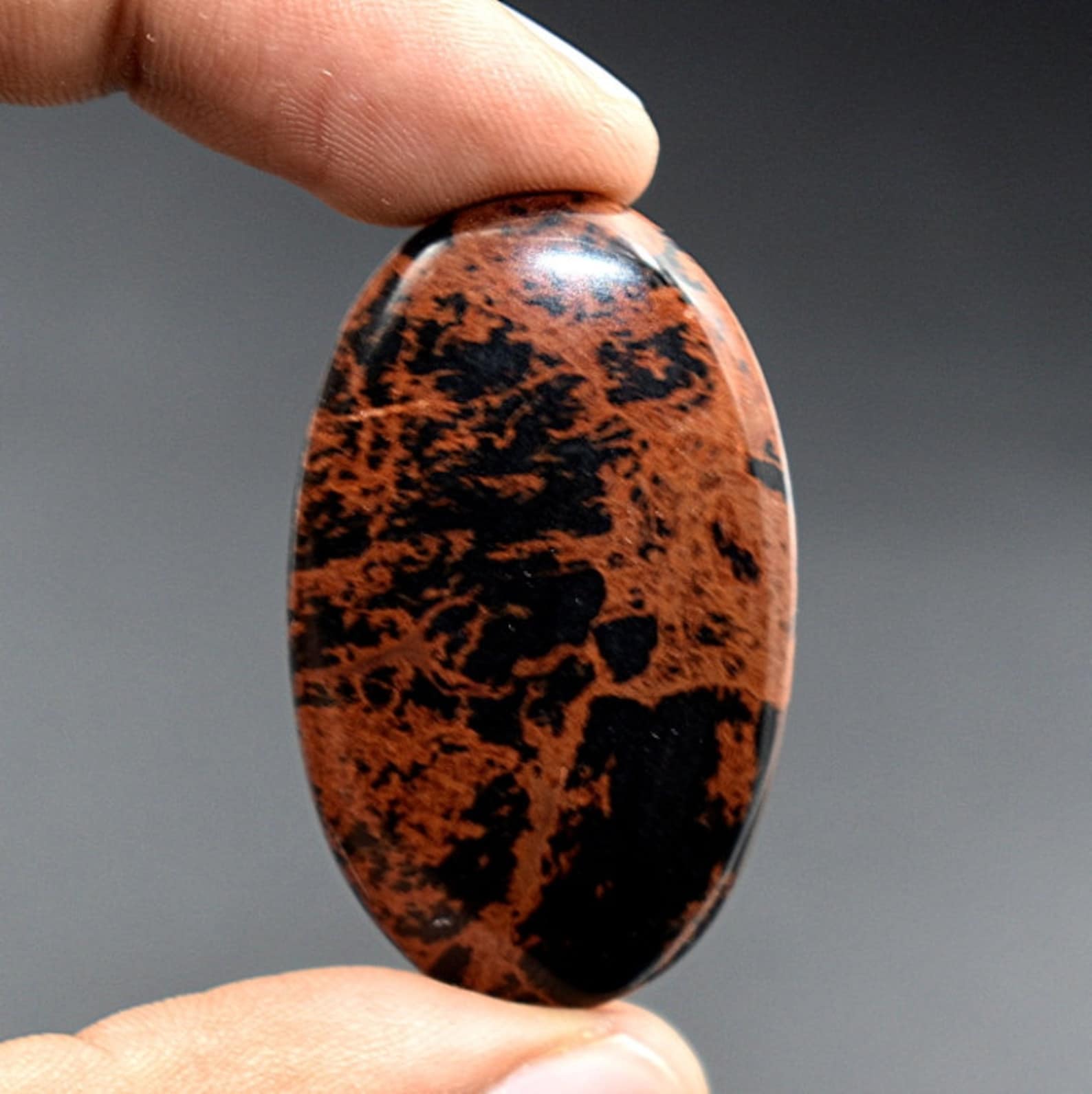Mahogany Jasper Gemstone Cabochon Oval ShapeA One Quality Etsy