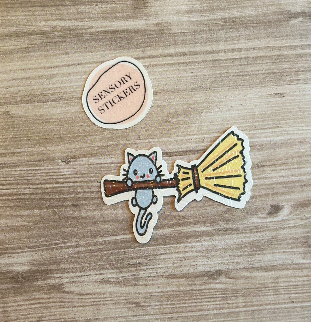 Curated visual reference: Gallery Detail: Flying Cat Sensory Stickers Anxiety Relief Sensory Fidget Sticker
