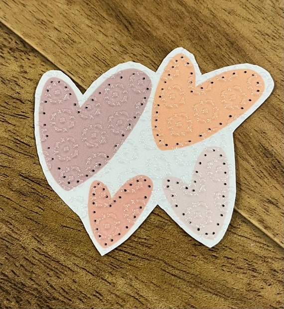 Bulk Sensory Stickers: 3 Heart Sticker for Anxiety Relief 