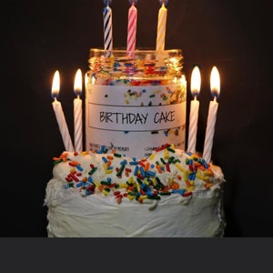Birthday cake candle