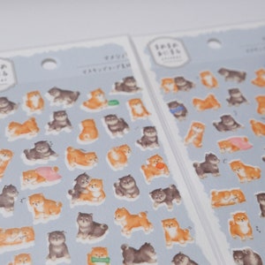Shiba Inu Stickers, Mind Wave, Journal Scrapbooking