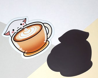 Ca-Pochi-No (Cappuccino) Magnet | Cute magnet for fridge, locker,  decorative, cute stationery, coffee magnet