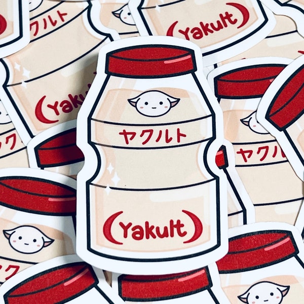 Yakult Die Cut Sticker | NOT waterproof, Matte, cute sticker, laptop stickers, planner sticker, bujo stickers, drink sticker, yogurt sticker
