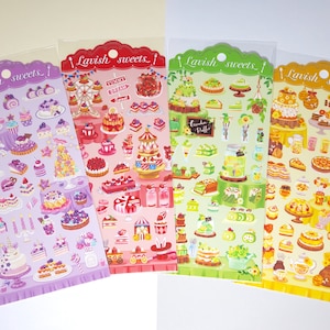 MIND WAVE Lavish Sweets Sticker Sheet | Japanese stationery, kawaii, bullet journal stickers, planner stickers, food stickers