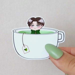 Levi Green Tea Glossy Sticker