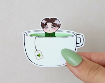 Levi Green Tea Glossy Sticker