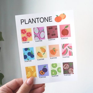 Stickervel Plantone fruit: mat vinyl plannerstickers