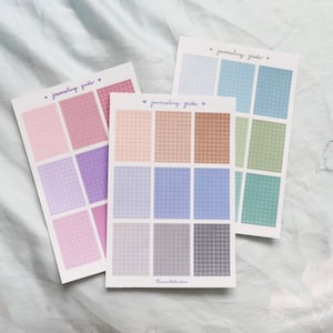 Stickervel journaling grids, minimemostickers