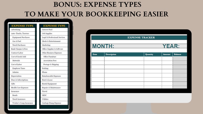 Small Business Expense Tracker Spreadsheet. Expense Tracker Book ...