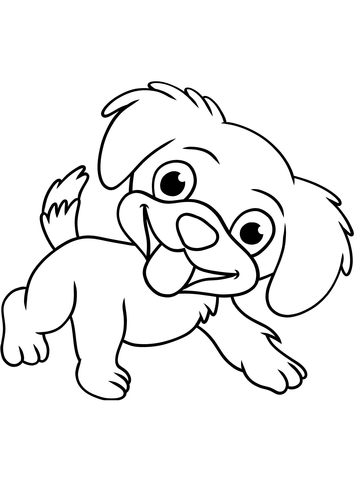 Puppies Coloring Pages | Children Color | Printable | Instant Download ...
