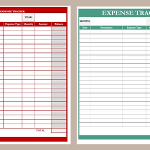 Small Business Expense Tracker Spreadsheet. Expense Tracker Book ...