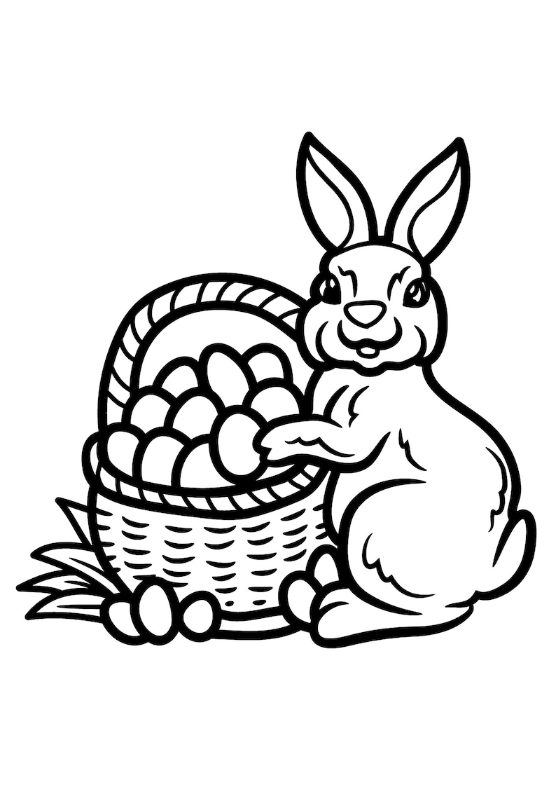 20 Easter Coloring Pages Printable | Peeps Coloring Pages | Easter