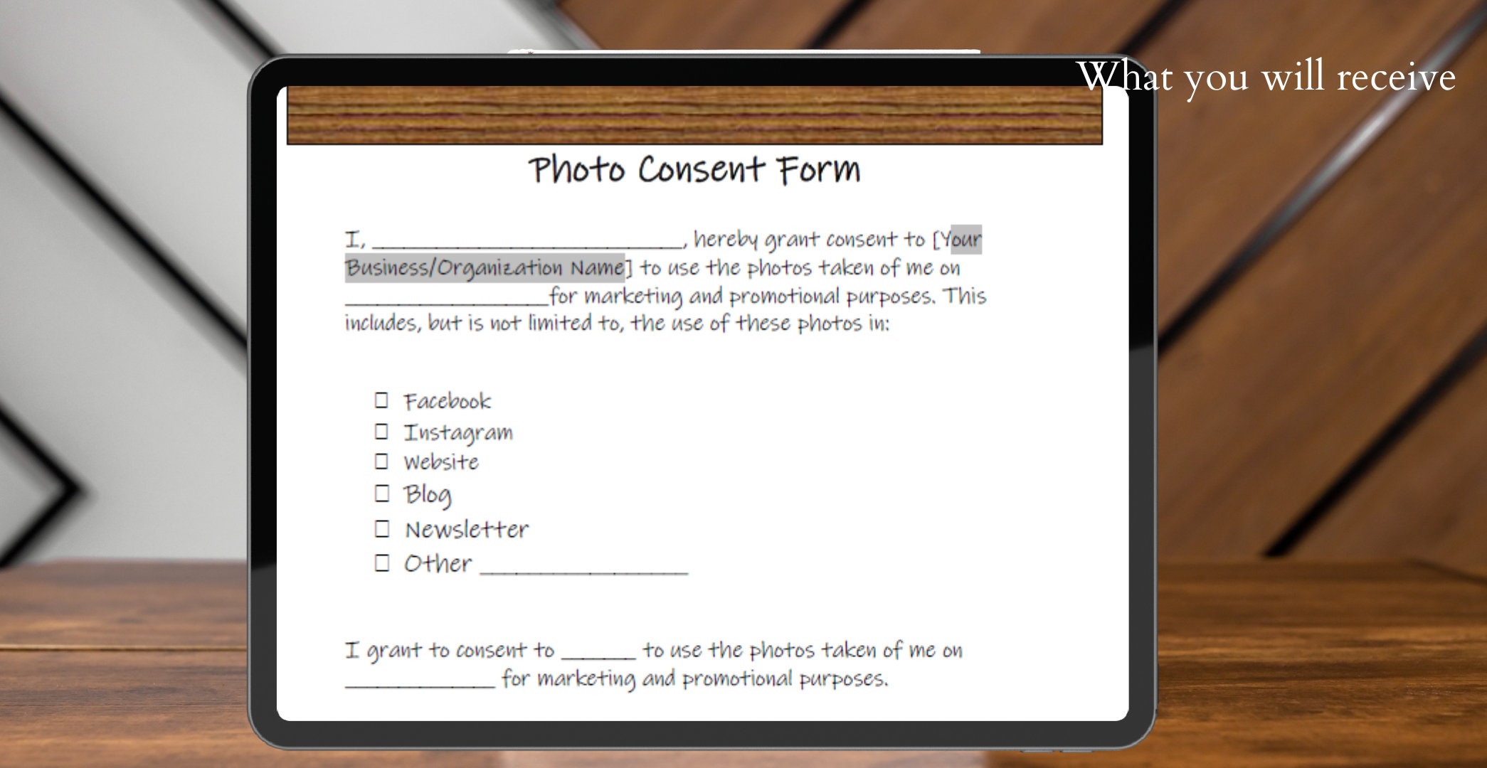 Create Trust With Our Editable Photo Consent Form: Safeguarding Your ...