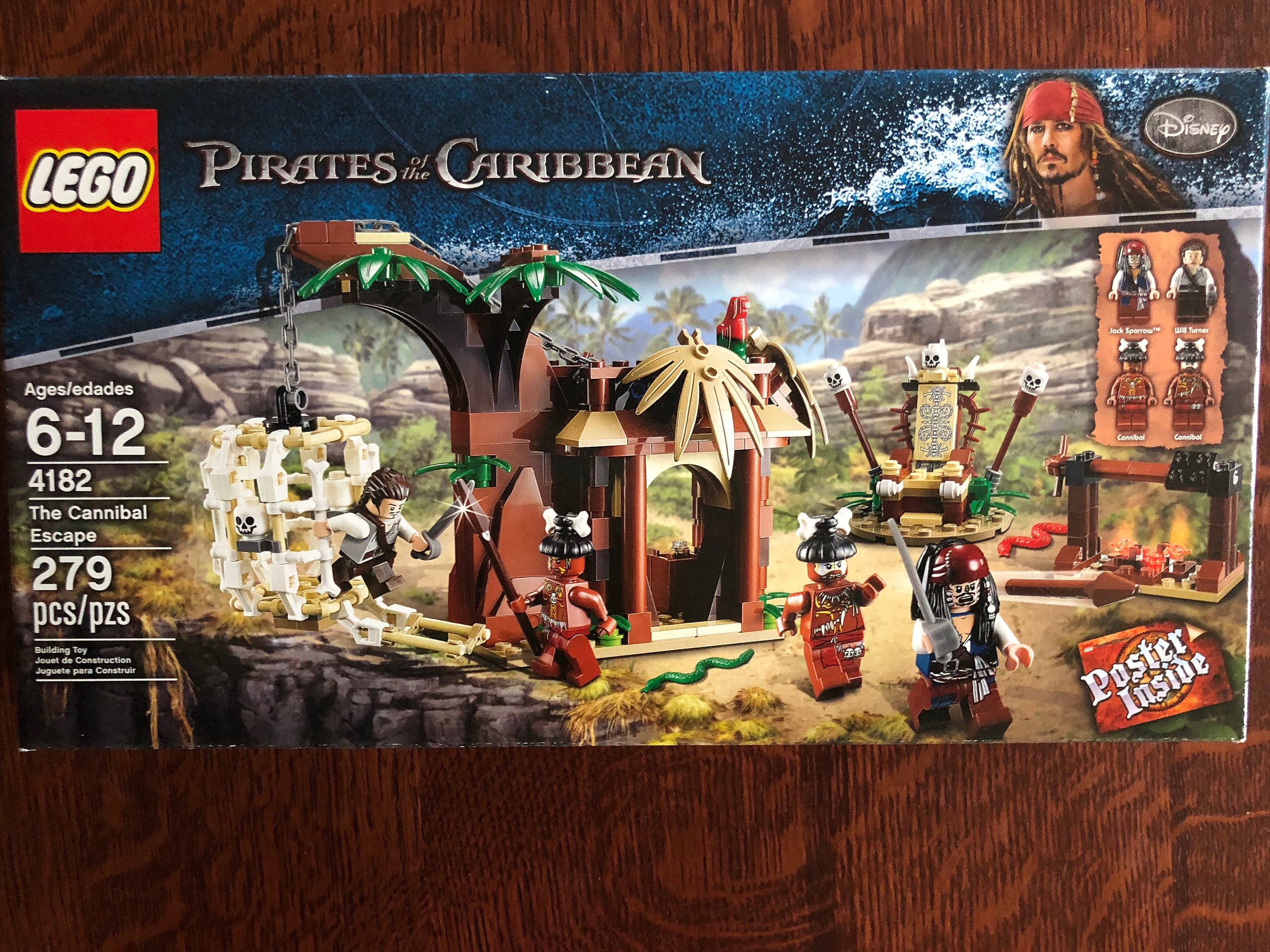 rynker del Pil LEGO 4182 Pirates of the Caribbean the Cannibal Escape New in - Etsy