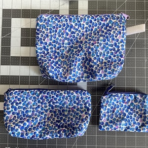 Alaska Fabric Zipper Toiletry/Makeup Bags