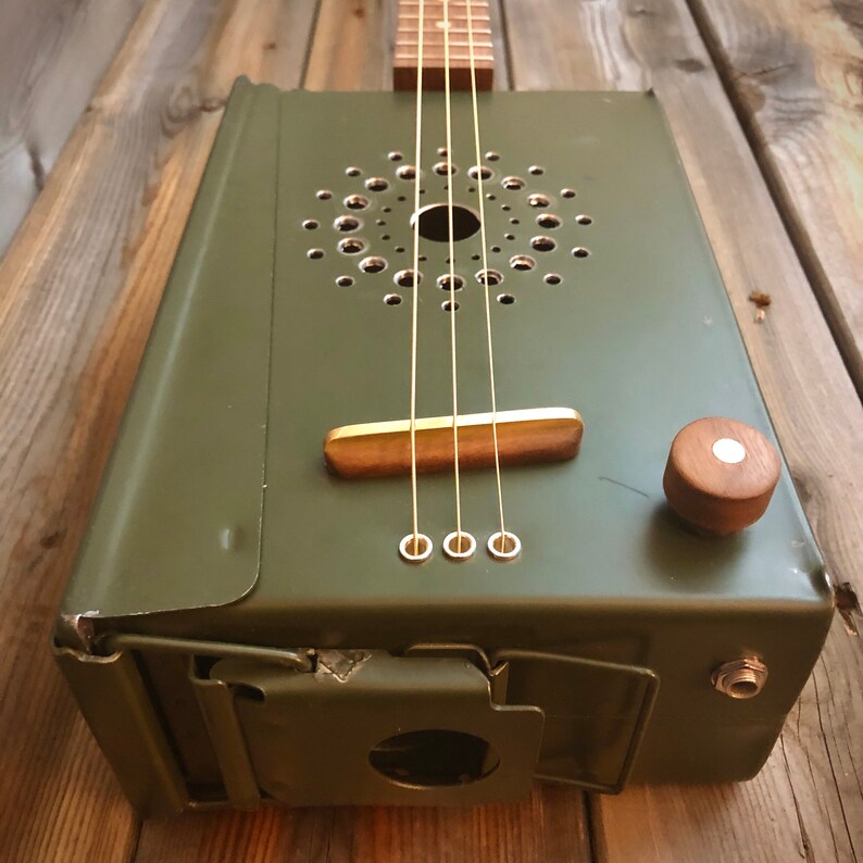 Bullseye Ammo Can Guitar Cigar Box Guitar Style Three | Etsy