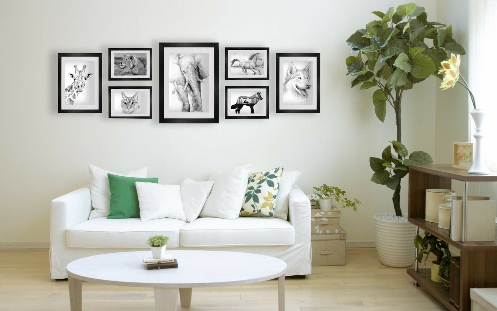 A1 A2 A3 A4 Picture Frames With White Mount Etsy UK