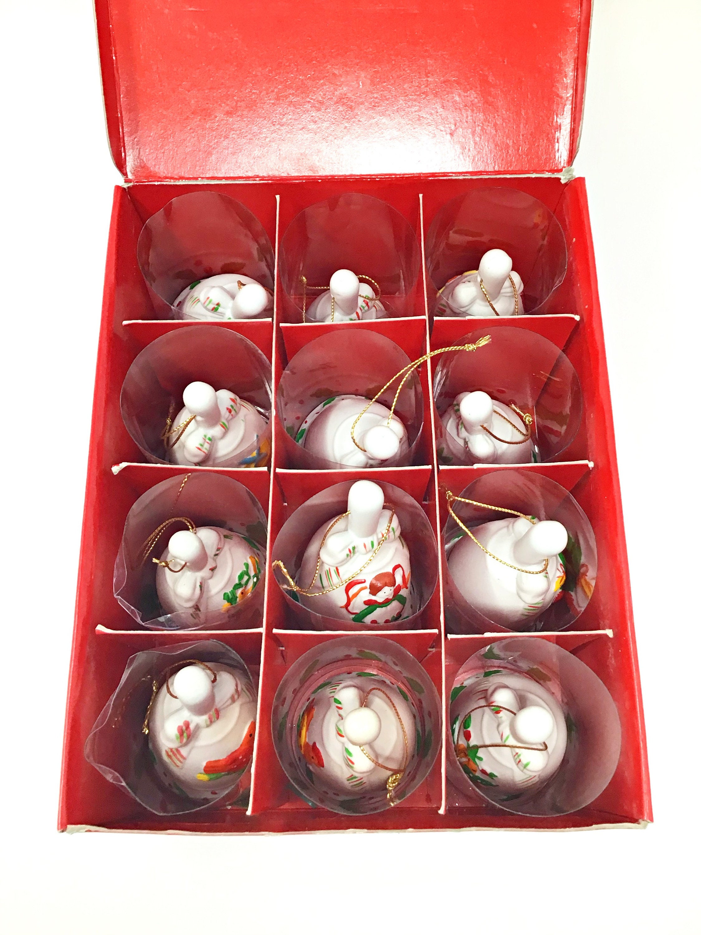 Vintage 12 Days Of Christmas Ornaments 
