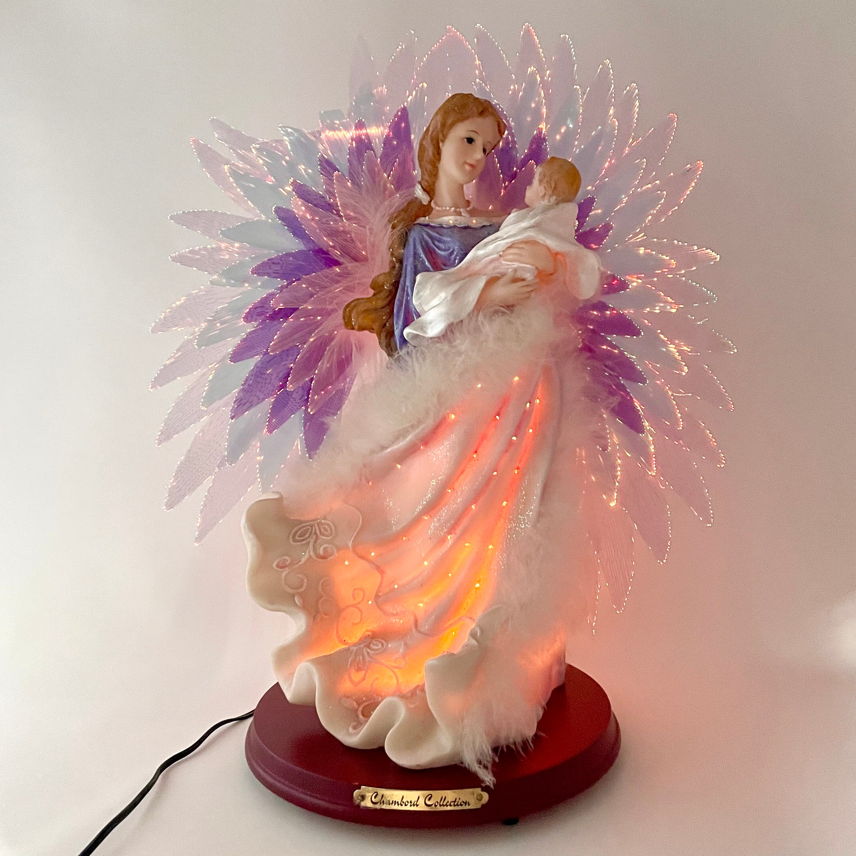 Fiber Optic Angel Figurines