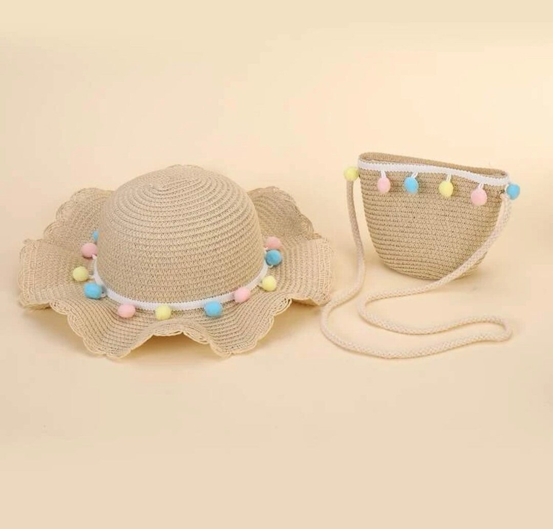 Summer Straw Hat & Purse Set Etsy