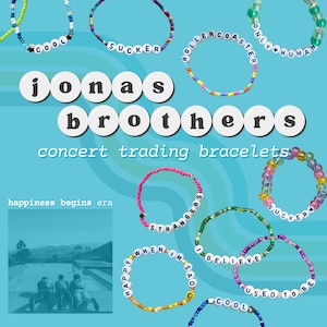 Jonas Brothers concert trading bracelets - Happiness Begins era sets