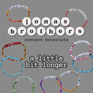 Jonas Brothers concert trading bracelets - A Little Bit Longer sets