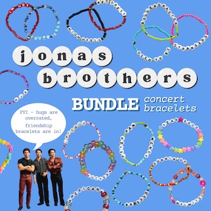 BUNDLE Jonas Brothers friendship trading concert bracelets