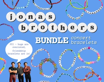 BUNDLE Jonas Brothers friendship trading concert bracelets