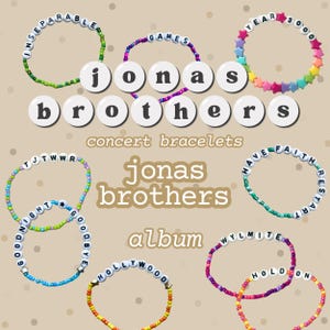 Jonas Brothers concert trading bracelets - Jonas Brothers sets