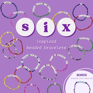 SIX the musical bracelets - beaded friendship trading bracelets