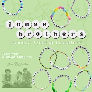 Jonas Brothers concert trading bracelets - LVATT era sets