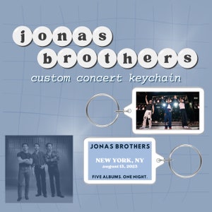 Jonas Brothers The Tour custom concert keychain