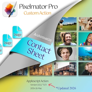 Contact Sheet Creator, Pixelmator Pro Action, Automatic Picture Layout