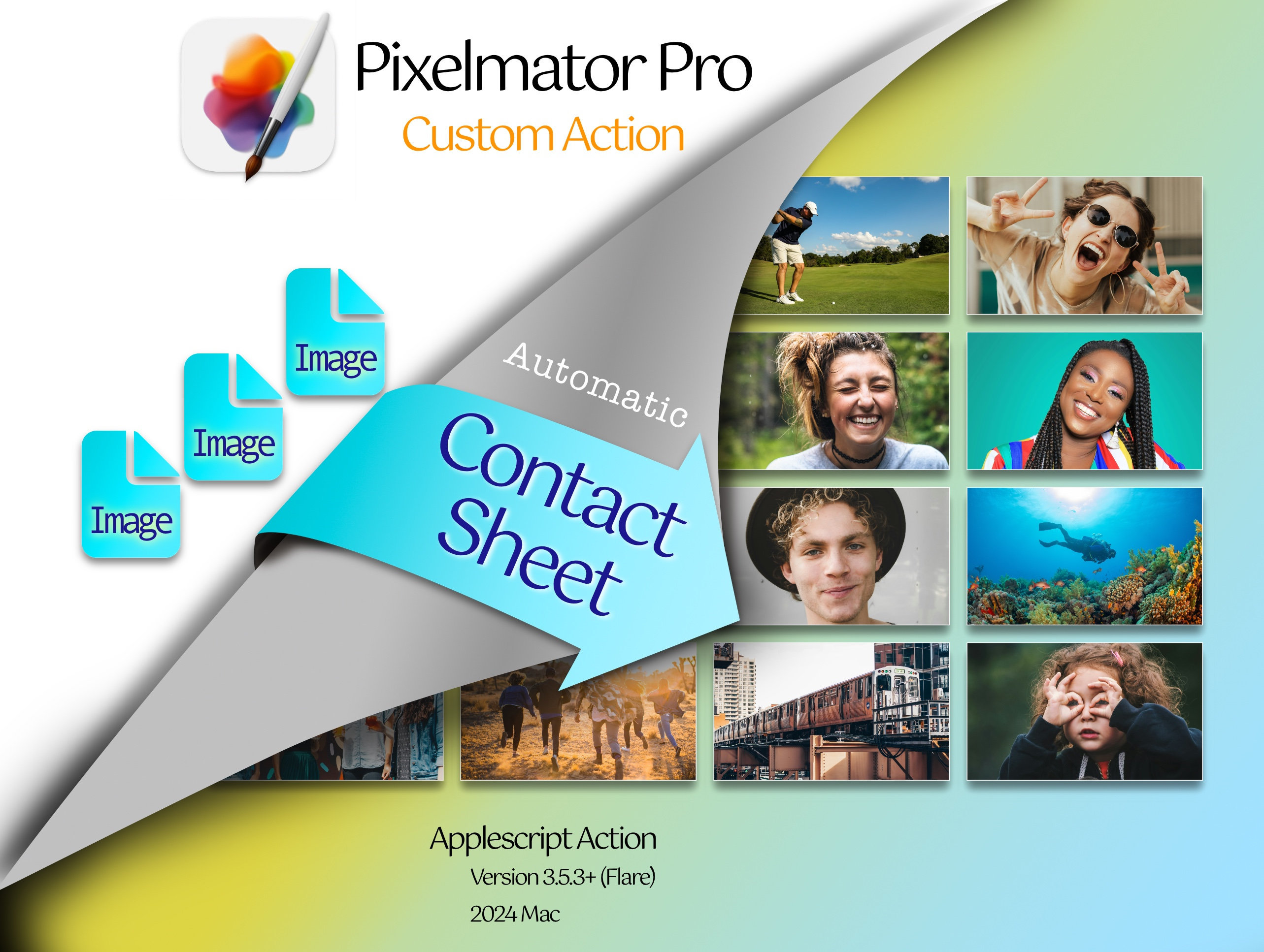 Contact Sheet Creator, Pixelmator Pro Action, Automatic Picture Layout