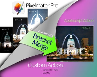 Bracket Merge Pixelmator Pro Action, Bracketing, HDR Merge