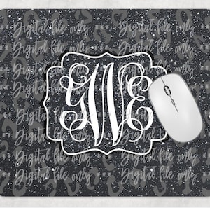 Blackout leopard Cheetah mousepad mouse pad sublimation digital download, png, sublimation template, instant download, digital file