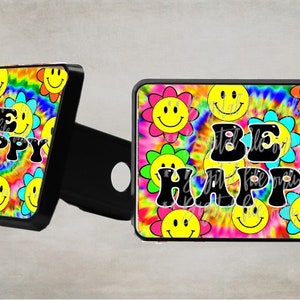 Be Happy trailer hitch sublimation digital download, png, sublimation template, instant download, digital file