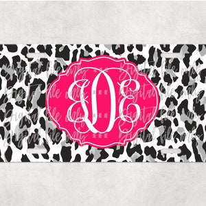 Leopard license plate car tag sublimation digital download, png, sublimation template, instant download, digital file